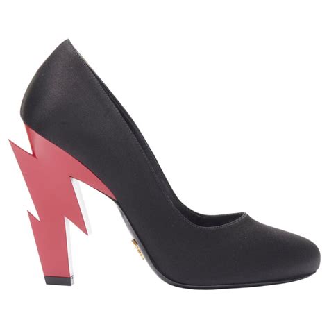 prada fw19 lightning black satin